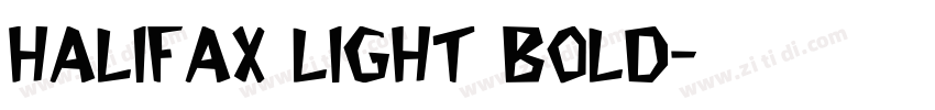 halifax light bold字体转换